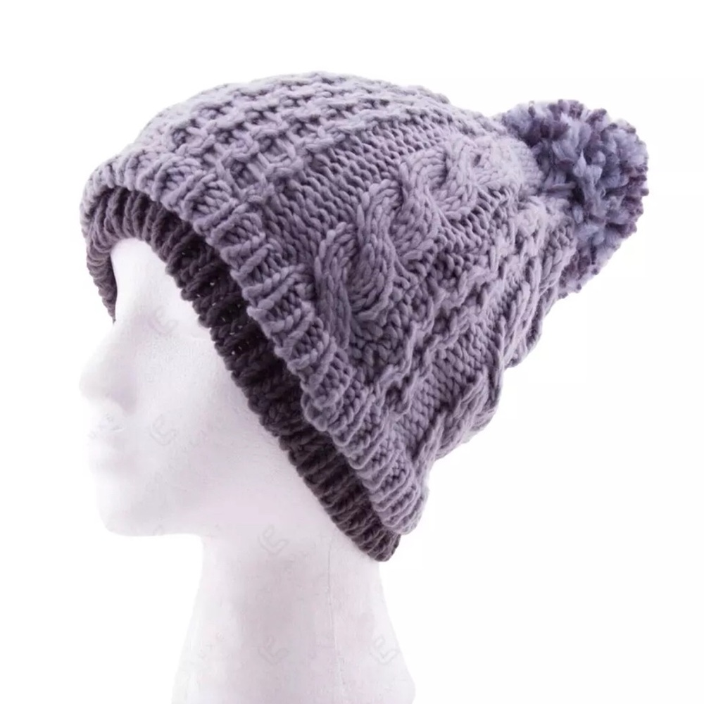 Cozy Grey Knit Beanie